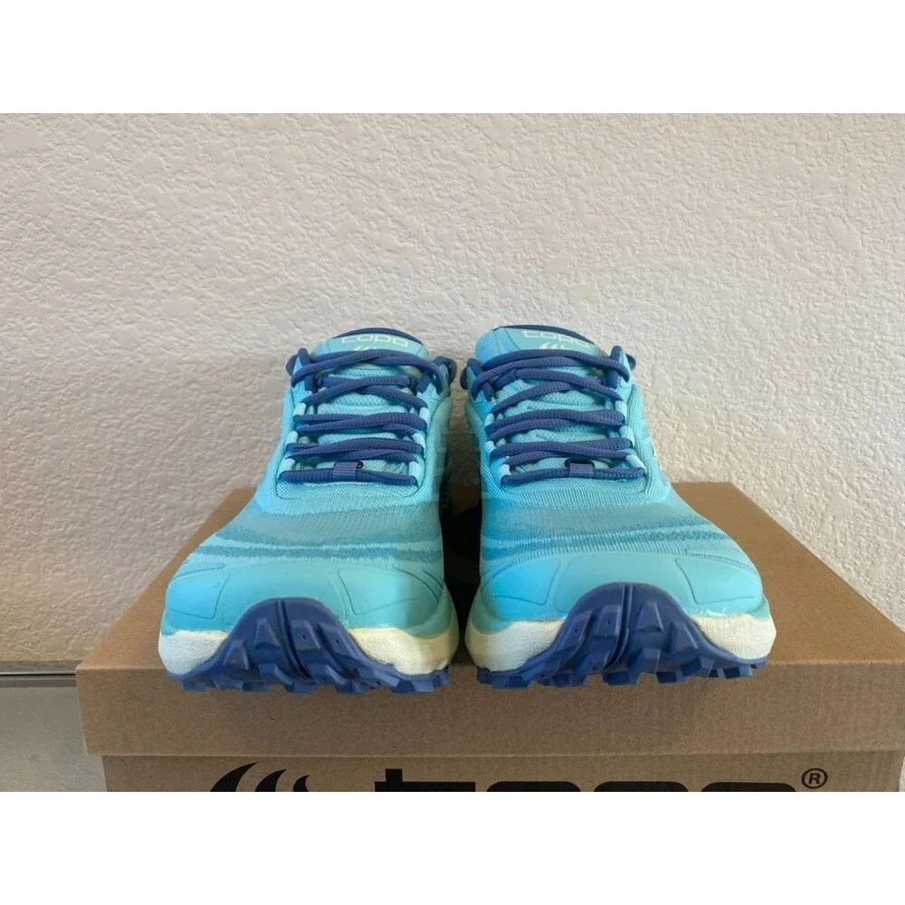 Topo Athletic Pursuit 2 Womens 9 Trail Running Shoe Vibram Sole Blue Green - Picture 5 of 8